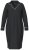 Ulla Popken 812447 Camicia da notte con collo a camicia Nero - Camicie da notte - 