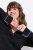 Ulla Popken 812447 Camicia da notte con collo a camicia Nero - Camicie da notte - 