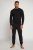 JP1880 Two-piece Pyjamas Long Sleeve and Long Trousers Black - Intimo & costumi da bagno - Intimo Taglie Forti Uomo