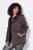 Ulla Popken 812880 Giacca in maglia pile con pile teddy Tortora - Abbigliamento in pile - 