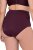 Ulla Popken 813137 Slip modellante a vita alta Bordeaux - Intimo modellante - 