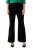Ulla Popken 813306 Pantaloni da completo larghi con elastico in vita Nero - Pantaloni in tessuto - Pantaloni ampi taglie forti donna