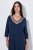 Ulla Popken 815333 Camicia da notte Blu scuro - Camicie da notte - 