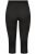 Ulla Popken 815580 Collant senza piede 3/4 con protezione cosce 80 den Nero - Collant & calzini - 