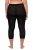 Ulla Popken 815580 Collant senza piede 3/4 con protezione cosce 80 den Nero - Collant & calzini - 