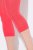 Ulla Popken 815580 Collant senza piede 3/4 con protezione cosce 80 den Rosso chiaro - Collant & calzini - 