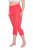Ulla Popken 815580 Collant senza piede 3/4 con protezione cosce 80 den Rosso chiaro - Collant & calzini - 
