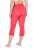 Ulla Popken 815580 Collant senza piede 3/4 con protezione cosce 80 den Rosso chiaro - Collant & calzini - 