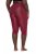 Ulla Popken 815580 Collant senza piede 3/4 con protezione cosce 80 den Rosso - Collant & calzini - 