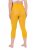 Ulla Popken 815580 Collant senza piede 3/4 con protezione cosce 80 den Giallo senape - Collant & calzini - 