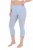 Ulla Popken 815580 Collant senza piede 3/4 con protezione cosce 80 den Azzurro - Collant & calzini - 