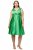 Ulla Popken 817135 Abito da sera svasato con scollo a V Verde - Abiti da sera - Abiti da sera taglie forti