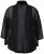 Ulla Popken 817211 Giacca oversize in chiffon con collo a scialle Nero - Giacche - Giacche taglie forti da donna