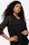 Ulla Popken 817211 Giacca oversize in chiffon con collo a scialle Nero - Giacche - Giacche taglie forti da donna