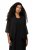 Ulla Popken 817211 Giacca oversize in chiffon con collo a scialle Nero - Giacche - Giacche taglie forti da donna