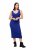 Ulla Popken 817591 Abito in maglia con scollo a V Blu - Abiti in maglia - 