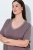Ulla Popken 819289 Camicia da notte a maniche corte confezione da 2 Marrone - Camicie da notte - 