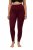 Ulla Popken 819652 Collant senza piede con effetto termico Bordeaux - Collant & calzini - 
