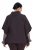 Ulla Popken 820620 Maglione poncho con collo alto Marrone mogano - Poncho e mantelle - 