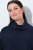 Ulla Popken 820620 Maglione poncho con collo alto Blu scuro - Poncho e mantelle - 