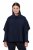 Ulla Popken 820620 Maglione poncho con collo alto Blu scuro - Poncho e mantelle - 