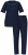 Ulla Popken 821244 Pigiama a pois Blu scuro - Pigiami/Loungewear - 