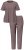 Ulla Popken 821244 Pigiama a pois Marrone - Pigiami/Loungewear - 