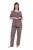 Ulla Popken 821244 Pigiama a pois Marrone - Pigiami/Loungewear - 