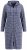 Ulla Popken 821543 Accappatoio in spugna a righe Antracite - Vestaglie & accappatoi - 