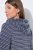 Ulla Popken 821543 Accappatoio in spugna a righe Antracite - Vestaglie & accappatoi - 