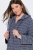 Ulla Popken 821543 Accappatoio in spugna a righe Antracite - Vestaglie & accappatoi - 