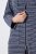 Ulla Popken 821543 Accappatoio in spugna a righe Antracite - Vestaglie & accappatoi - 