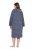 Ulla Popken 821543 Accappatoio in spugna a righe Antracite - Vestaglie & accappatoi - 