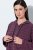 Ulla Popken 821543 Accappatoio in spugna a righe con zip Marrone - Vestaglie & accappatoi - 