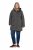 Ulla Popken 821737 Parka imbottito HYPRAR con cappuccio Grigio scuro melange - Giacche - Giacche taglie forti da donna