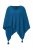 Ulla Popken Knit Pointed Hem Poncho Cerulean - Felpe & felpe con cappuccio - 