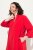 Ulla Popken 823290 Abito svasato con tasche Rosso - Vestiti midi - Abiti midi taglie comode