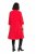 Ulla Popken 823290 Abito svasato con tasche Rosso - Vestiti midi - Abiti midi taglie comode