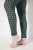 Ulla Popken 823383 Collant senza piede a pois Verde oliva - Collant & calzini - 