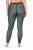 Ulla Popken 823383 Collant senza piede a pois Verde oliva - Collant & calzini - 