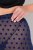 Ulla Popken 823383 Collant senza piede a pois Blu scuro - Collant & calzini - 