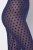 Ulla Popken 823383 Collant senza piede a pois Blu scuro - Collant & calzini - 