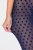 Ulla Popken 823383 Collant senza piede a pois Blu scuro - Collant & calzini - 