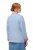 Ulla Popken 823538 Blazer in misto lino con collo alto Azzurro - Blazer - Blazer Taglie Forti da Donna
