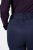 Ulla Popken 824297 Pantaloni softshell con ghetta paraneve Blu scuro - Abbigliamento sci - 