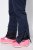 Ulla Popken 824297 Pantaloni softshell con ghetta paraneve Blu scuro - Abbigliamento sci - 