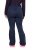 Ulla Popken 824297 Pantaloni softshell con ghetta paraneve Blu scuro - Abbigliamento sci - 