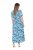 Ulla Popken 824966 Abito chemisier a fiori Blu scuro - Abiti chemisier - 