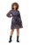 Ulla Popken 824976 Abito fantasia Blu scuro - Vestiti midi - Abiti midi taglie comode
