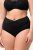 Ulla Popken 825676 Slip modellante a vita alta Nero - Intimo modellante - 